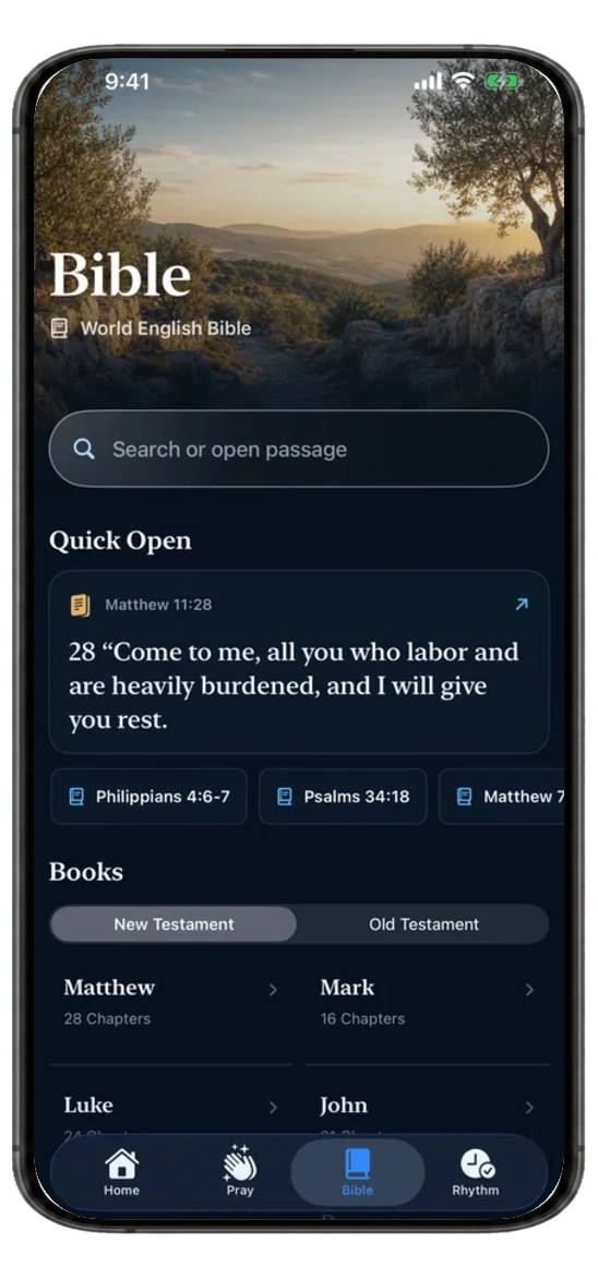 Pray Shield Bible screen